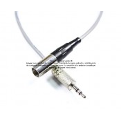 Cable Mini XLR macho mono balanceado a plug 3.5 mm (TRS) stereo no balanceado 3 m 